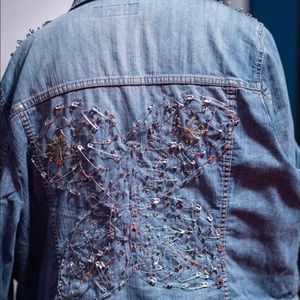 Safety Pin Denim jacket
